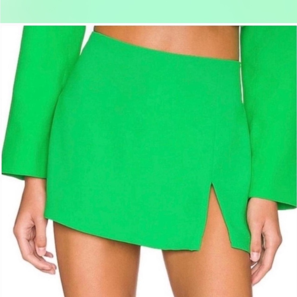 Amanda Uprichard Bright Green mini Skort